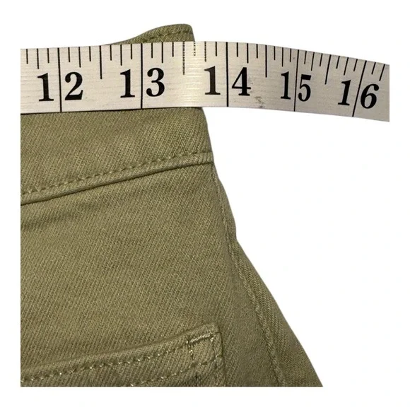J. Crew High Rise Utility Shorts Size 2 (25) Khaki Green Cotton Blend NWT‎ - Picture 5 of 6